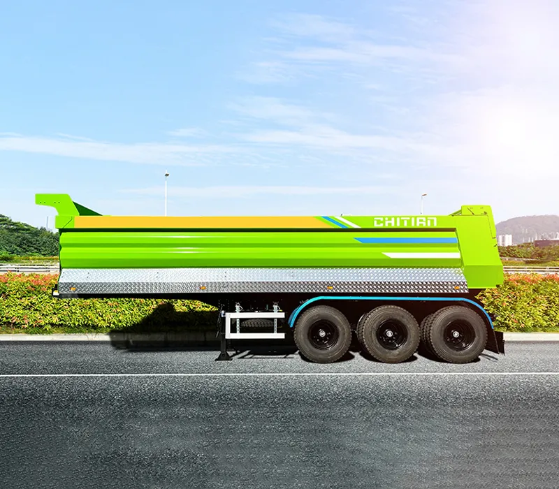 Rear-tipping Semi-trailer