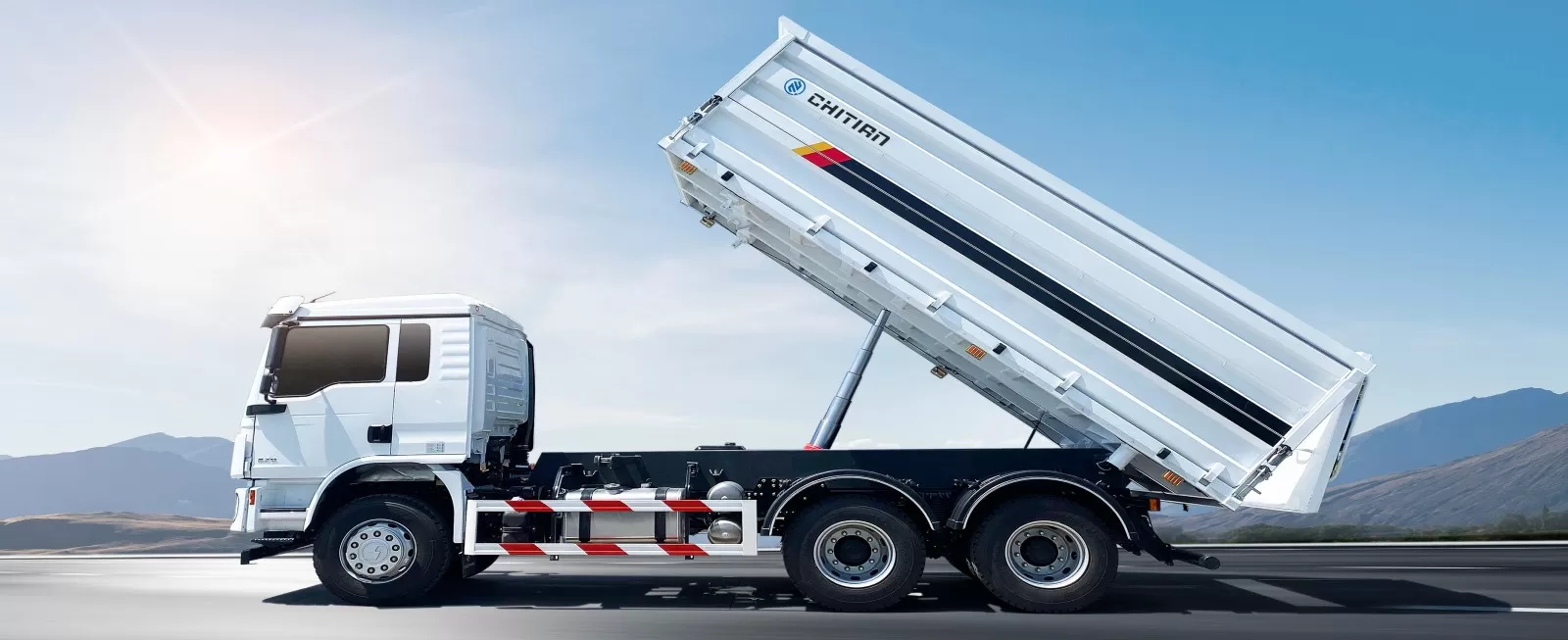 Three-Way Tipping Dump Truck