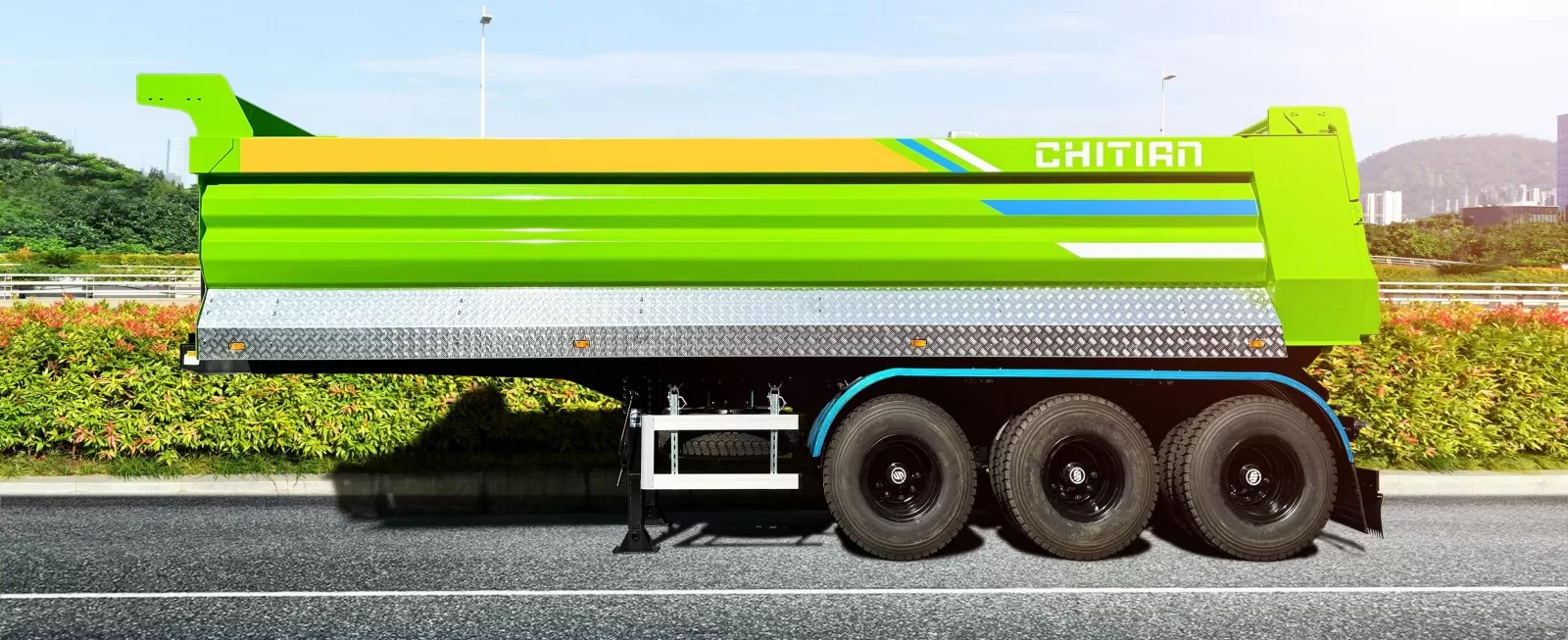 Rear-tipping Semi-trailer
